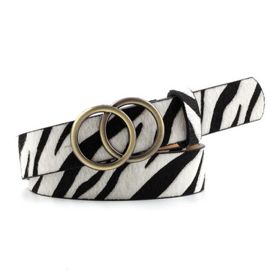 Dupla gyűrűs női öv divatos deréköv PU bőr fém csattal, szívtűs övek hölgyeknek szabadidő ruha farmer vad derékpánt