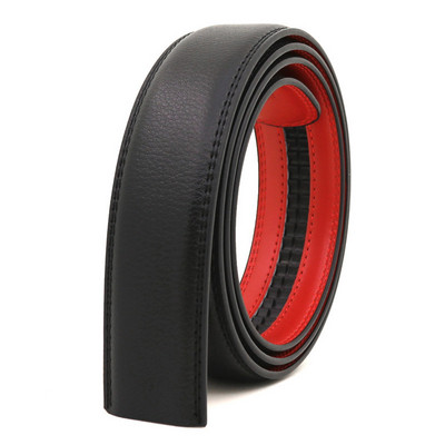 3,5 cm széles öv sima csat automata csat Kétrétegű marhabőr csat nélkül Nadrág öv férfi bőr öv