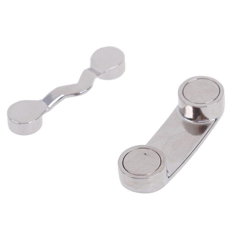 1 tk hõbedase tsingi sulami magnetiline prillide hoidja päikeseprillide klamber universaalne emale isale riputatud magnetiga konks särk