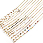 Divat Szemüvegek Lánc Gyöngy gyöngyös Virágcsillag Női Napszemüvegek Szemüvegek Lánc Nyaklánc Maszk Zsinór Függő Kötél Zsinór