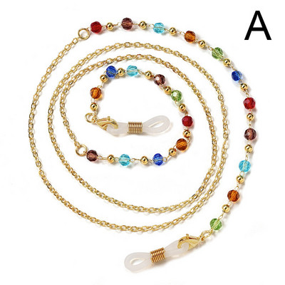 Divat Szemüvegek Lánc Gyöngy gyöngyös Virágcsillag Női Napszemüvegek Szemüvegek Lánc Nyaklánc Maszk Zsinór Függő Kötél Zsinór