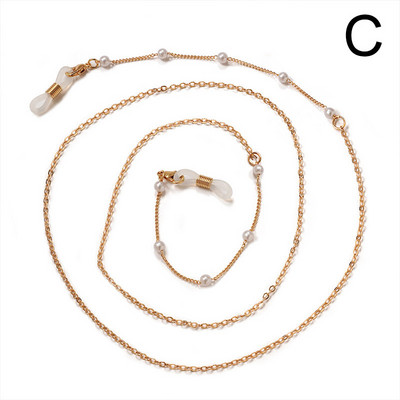 Divat Szemüvegek Lánc Gyöngy gyöngyös Virágcsillag Női Napszemüvegek Szemüvegek Lánc Nyaklánc Maszk Zsinór Függő Kötél Zsinór