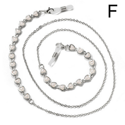 Divat Szemüvegek Lánc Gyöngy gyöngyös Virágcsillag Női Napszemüvegek Szemüvegek Lánc Nyaklánc Maszk Zsinór Függő Kötél Zsinór