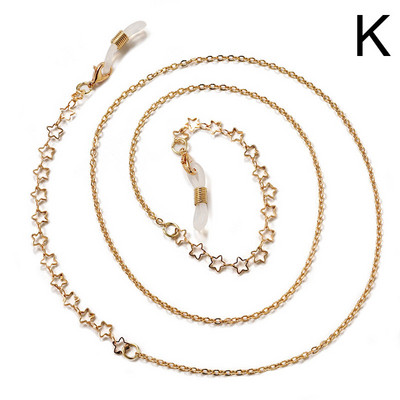 Divat Szemüvegek Lánc Gyöngy gyöngyös Virágcsillag Női Napszemüvegek Szemüvegek Lánc Nyaklánc Maszk Zsinór Függő Kötél Zsinór