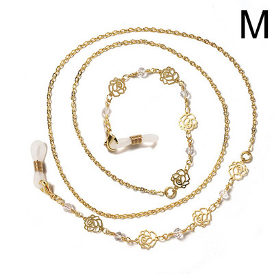 Divat Szemüvegek Lánc Gyöngy gyöngyös Virágcsillag Női Napszemüvegek Szemüvegek Lánc Nyaklánc Maszk Zsinór Függő Kötél Zsinór