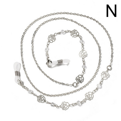 Divat Szemüvegek Lánc Gyöngy gyöngyös Virágcsillag Női Napszemüvegek Szemüvegek Lánc Nyaklánc Maszk Zsinór Függő Kötél Zsinór