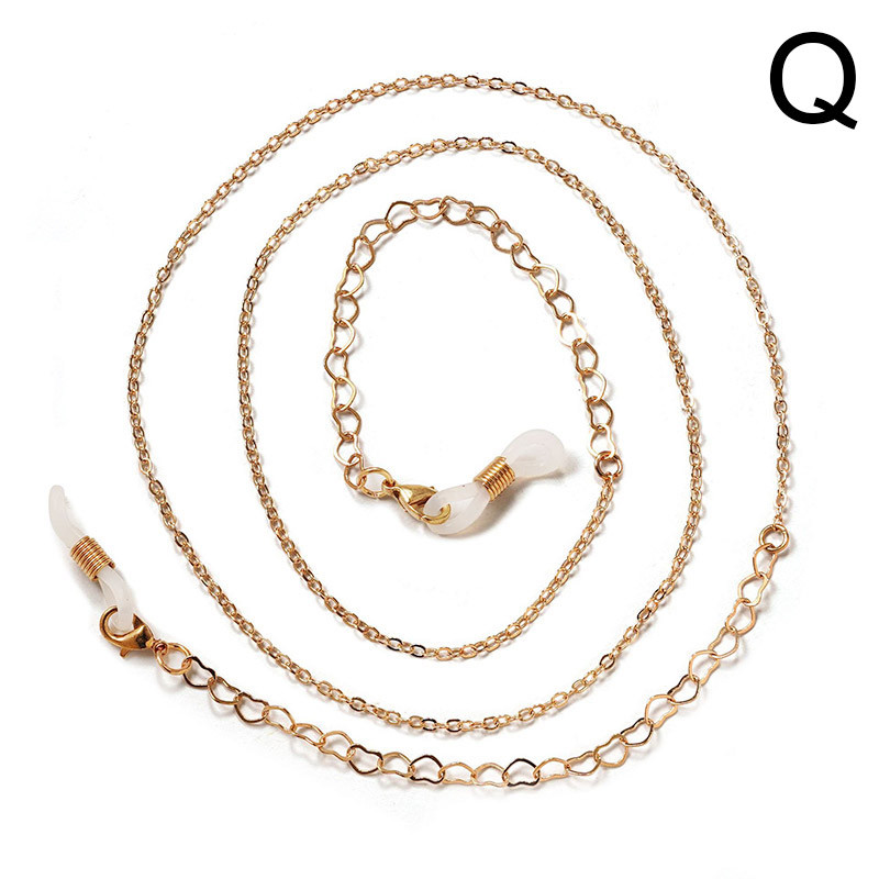 Divat Szemüvegek Lánc Gyöngy gyöngyös Virágcsillag Női Napszemüvegek Szemüvegek Lánc Nyaklánc Maszk Zsinór Függő Kötél Zsinór