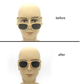 10 чифта самозалепващи се подложки за очила за нос D-образна пръчка върху противоплъзгащи меки силиконови подложки за нос Комплект подложки за нос очила