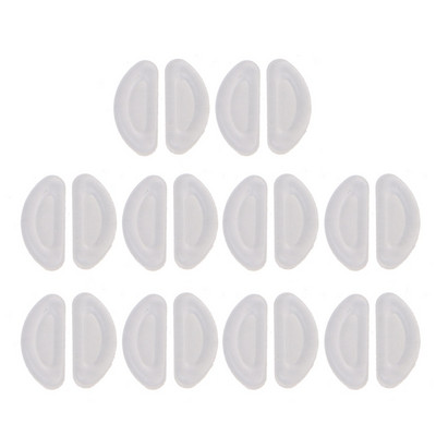 10 pár öntapadó szemüveg orrpárna D alakú ragasztó csúszásgátló puha szilikon öntapadó orrpárna szemüveg orrpárna készlet