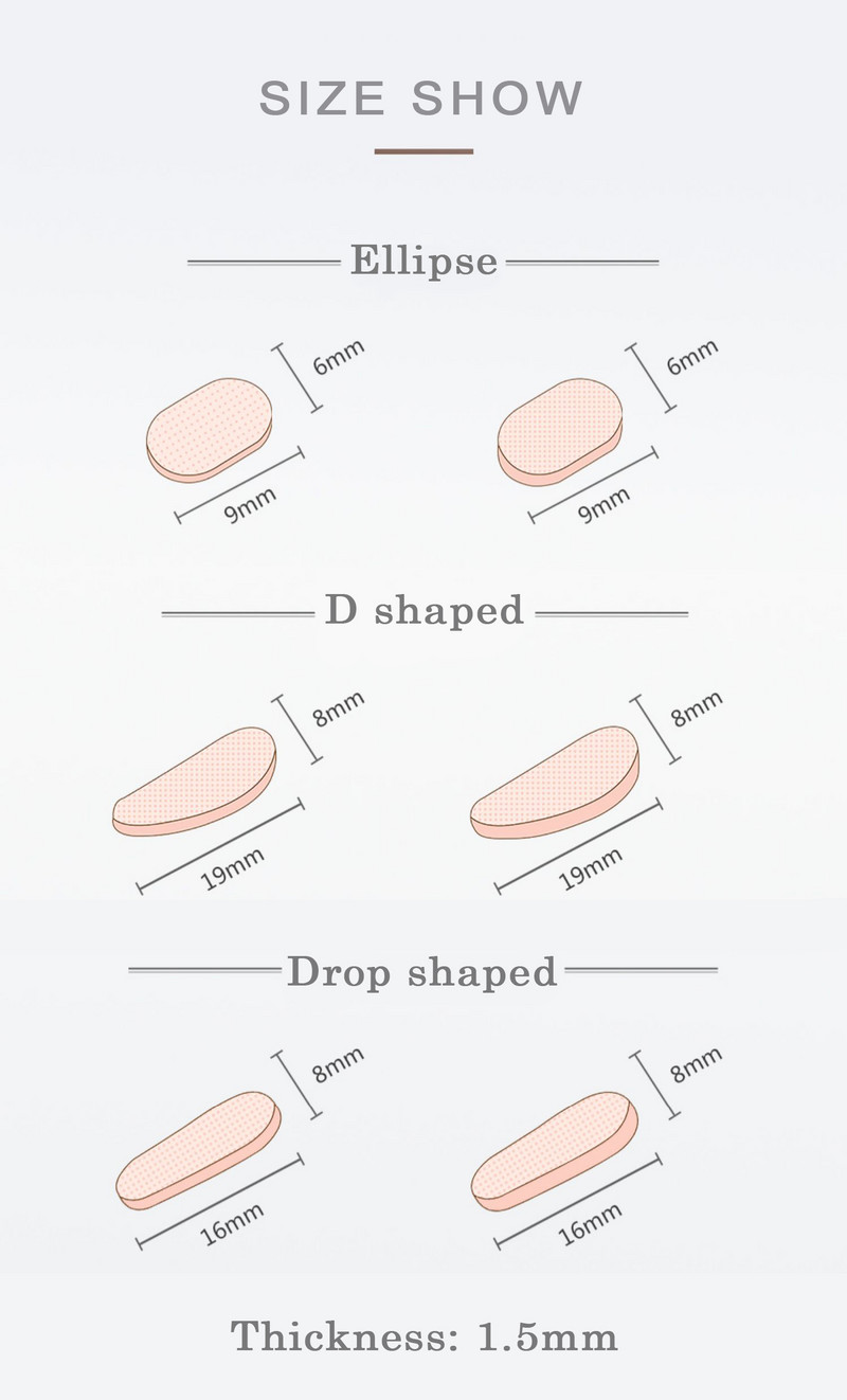 48Pár csúszásgátló szemüvegek orrpárnák puha EVA hab tapadó izzadságelnyelő szivacs orrpárna szemüveg matricák szemüveg kiegészítők