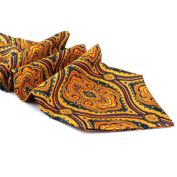 Νέα Floral Paisley Ανδρική γραβάτα κασιού Γάμος επίσημη Cravat Ascot Scrunch Self British Gentleman Πολυεστερική μαλακή γραβάτα στον λαιμό