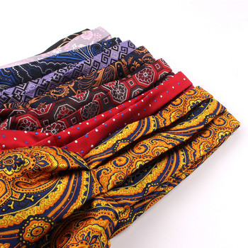 Νέα Floral Paisley Ανδρική γραβάτα κασιού Γάμος επίσημη Cravat Ascot Scrunch Self British Gentleman Πολυεστερική μαλακή γραβάτα στον λαιμό