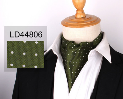 Új virágos Paisley férfi kesudió nyakkendő esküvői formális Cravat Ascot Scrunch Self Brit Gentleman poliészter puha nyakkendő luxus