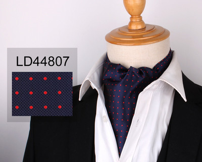 Új virágos Paisley férfi kesudió nyakkendő esküvői formális Cravat Ascot Scrunch Self Brit Gentleman poliészter puha nyakkendő luxus