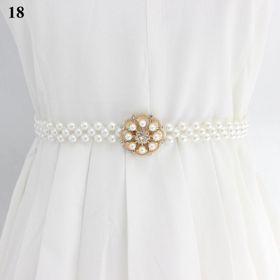 Elegáns gyöngyök öv strasszok műgyöngy ruha öv menyasszonyi kristály esküvői rugalmas öv öv női lány ruhák kiegészítők