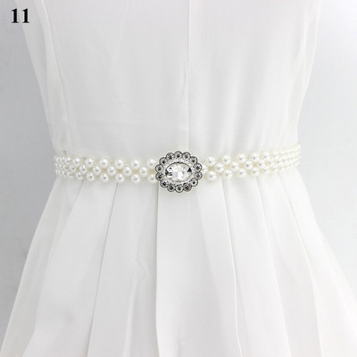 Elegáns gyöngyök öv strasszok műgyöngy ruha öv menyasszonyi kristály esküvői rugalmas öv öv női lány ruhák kiegészítők