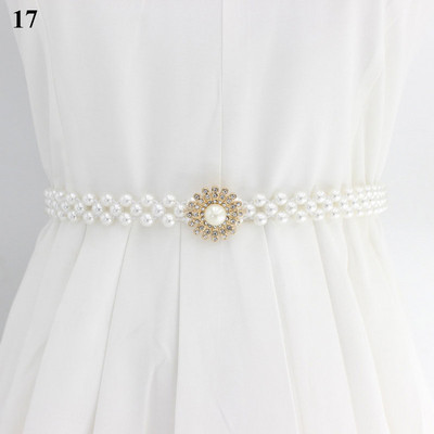 Elegáns gyöngyök öv strasszok műgyöngy ruha öv menyasszonyi kristály esküvői rugalmas öv öv női lány ruhák kiegészítők