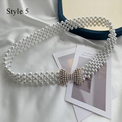 Elegáns gyöngyök öv strasszok műgyöngy ruha öv menyasszonyi kristály esküvői rugalmas öv öv női lány ruhák kiegészítők