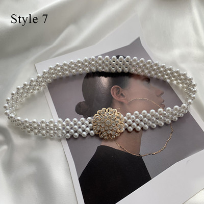 Elegáns gyöngyök öv strasszok műgyöngy ruha öv menyasszonyi kristály esküvői rugalmas öv öv női lány ruhák kiegészítők