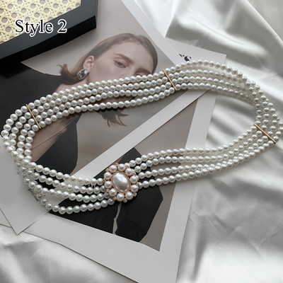 Elegáns gyöngyök öv strasszok műgyöngy ruha öv menyasszonyi kristály esküvői rugalmas öv öv női lány ruhák kiegészítők