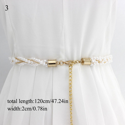 Elegáns gyöngyök öv strasszok műgyöngy ruha öv menyasszonyi kristály esküvői rugalmas öv öv női lány ruhák kiegészítők