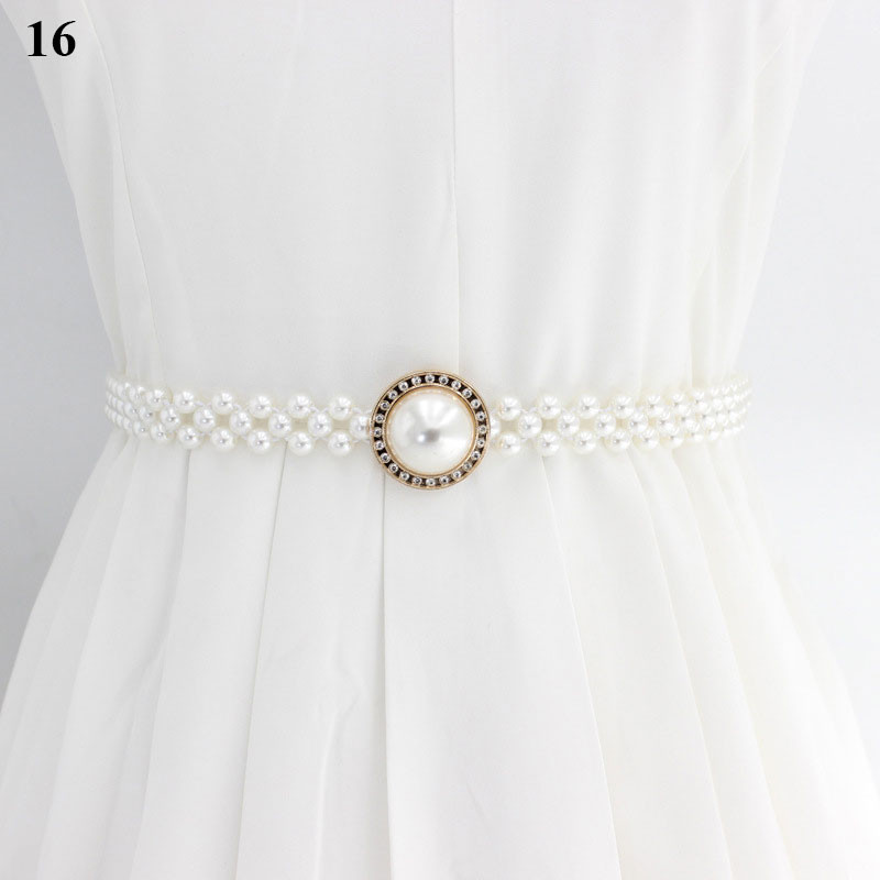 Elegáns gyöngyök öv strasszok műgyöngy ruha öv menyasszonyi kristály esküvői rugalmas öv öv női lány ruhák kiegészítők