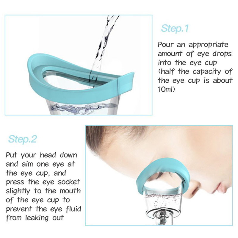 szilikon szemmosó poharak Szemtisztító öblítő öblítő csészék Fürdő szemmosó csészék diákoknak