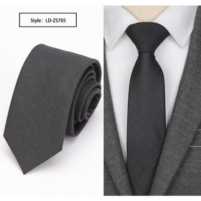 Férfi vékony nyakkendő Gyapjú divatos nyakkendők férfi esküvői öltönyhöz, üzleti party vékony klasszikus, egyszínű nyakkendő, alkalmi 6 cm-es piros nyakkendő