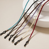 2022 Színes bőr szemüvegek nyakpánt kötélszalag bőr szemüvegzsinór állítható végszemüveg tartó szemüveg kiegészítők