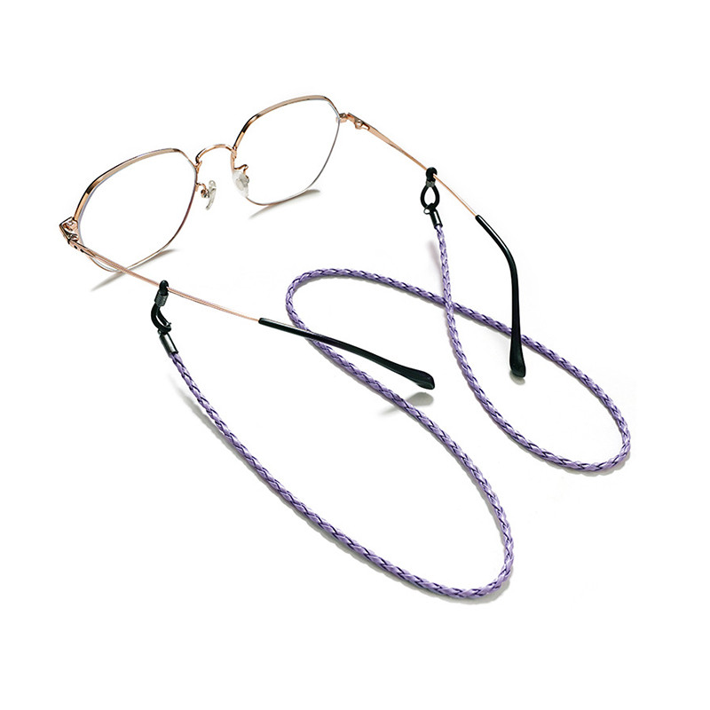 2022 Színes bőr szemüvegek nyakpánt kötélszalag bőr szemüvegzsinór állítható végszemüveg tartó szemüveg kiegészítők