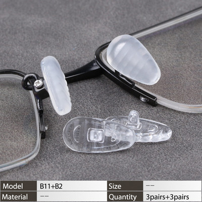 Légkamrás szilikon csúszásgátló orrpárnák Becsavarható szemüvegekhez Szemüvegekhez Szemüvegtartozékok