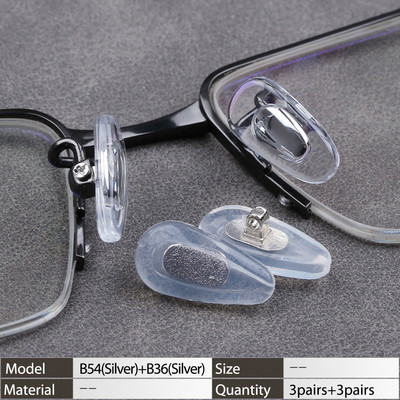 Légkamrás szilikon csúszásgátló orrpárnák Becsavarható szemüvegekhez Szemüvegekhez Szemüvegtartozékok