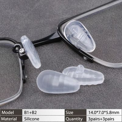 Légkamrás szilikon csúszásgátló orrpárnák Becsavarható szemüvegekhez Szemüvegekhez Szemüvegtartozékok