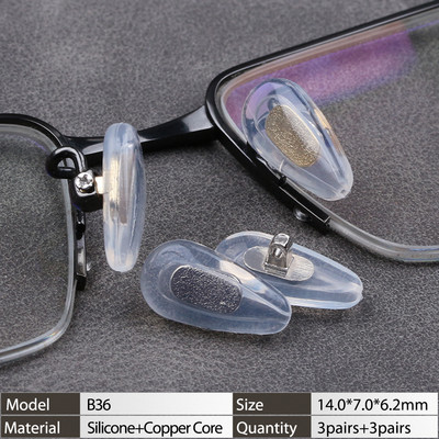 Légkamrás szilikon csúszásgátló orrpárnák Becsavarható szemüvegekhez Szemüvegekhez Szemüvegtartozékok