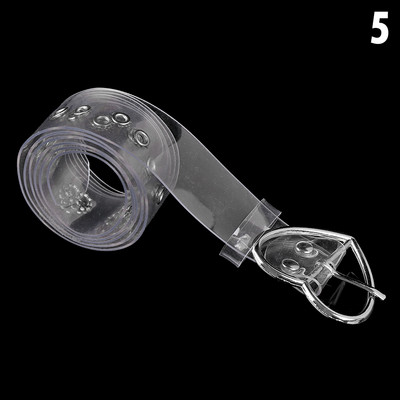 Divat női átlátszó, láthatatlan derékpánt átlátszó kerek, négyzet alakú szívtű csat széles derékszíj női punk deréköv új