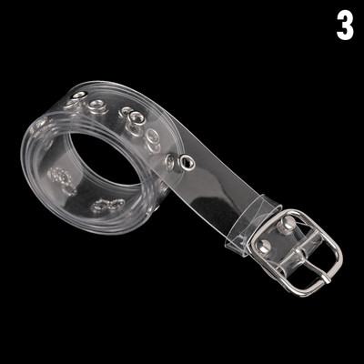 Divat női átlátszó, láthatatlan derékpánt átlátszó kerek, négyzet alakú szívtű csat széles derékszíj női punk deréköv új