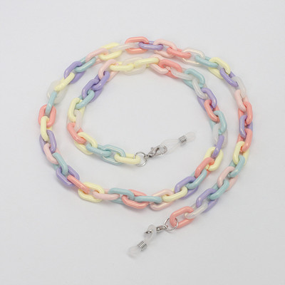 Kreatív maszk lánctartó akril napszemüveg zsinór olvasószemüveg heveder nyakzsinór akasztani a nyakon szemüveg lánc ékszer ajándék