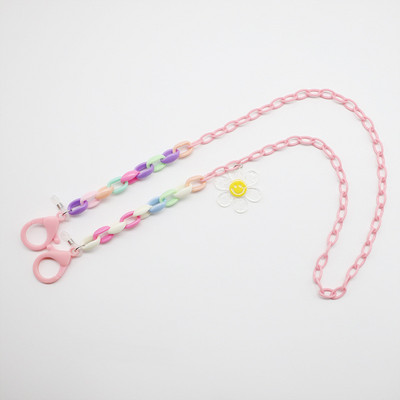 Kreatív maszk lánctartó akril napszemüveg zsinór olvasószemüveg heveder nyakzsinór akasztani a nyakon szemüveg lánc ékszer ajándék