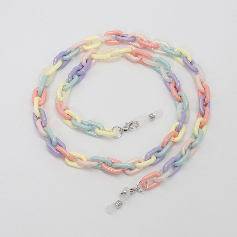 Kreatív maszk lánctartó akril napszemüveg zsinór olvasószemüveg heveder nyakzsinór akasztani a nyakon szemüveg lánc ékszer ajándék