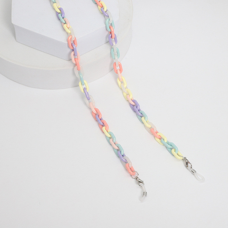 Kreatív maszk lánctartó akril napszemüveg zsinór olvasószemüveg heveder nyakzsinór akasztani a nyakon szemüveg lánc ékszer ajándék