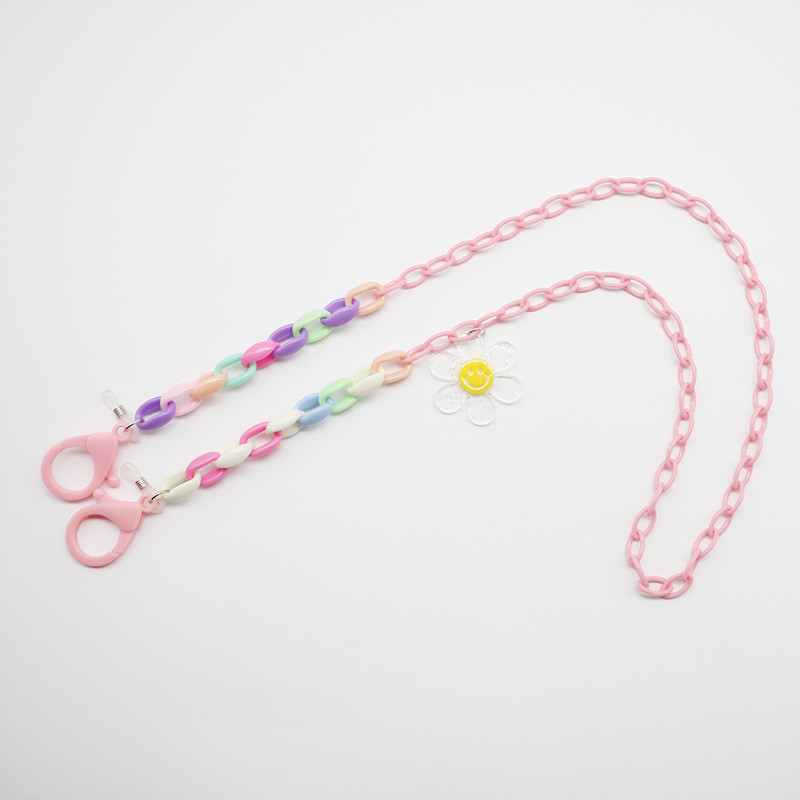 Kreatív maszk lánctartó akril napszemüveg zsinór olvasószemüveg heveder nyakzsinór akasztani a nyakon szemüveg lánc ékszer ajándék