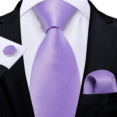 DiBanGu Cravate de mătase solidă, roz fierbinte, pentru bărbați, butoni de buzunar, cadou, accesorii pentru petrecerea de nuntă, set de cravate de 8 cm, comerț cu ridicata