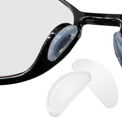 5 чифта меки силиконови подложки за нос Противоплъзгащи се подложки за нос, подходящи за очила, очила, слънчеви очила, многофункционални очила, аксесоари