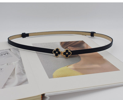 Övruha Egyszerű, sokoldalú divatos női bőr öv Vékony, vékony, állítható matt derékpántos övruha kiegészítők