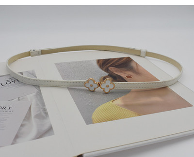 Övruha Egyszerű, sokoldalú divatos női bőr öv Vékony, vékony, állítható matt derékpántos övruha kiegészítők