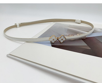 Övruha Egyszerű, sokoldalú divatos női bőr öv Vékony, vékony, állítható matt derékpántos övruha kiegészítők