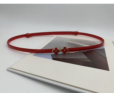 Övruha Egyszerű, sokoldalú divatos női bőr öv Vékony, vékony, állítható matt derékpántos övruha kiegészítők