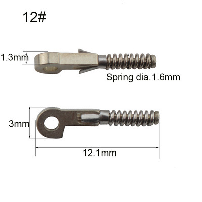 100 DB Szemüveg rugós zsanér törött szemüveg hajlékony szárak javításához törött rugós pótalkatrész ÚJ