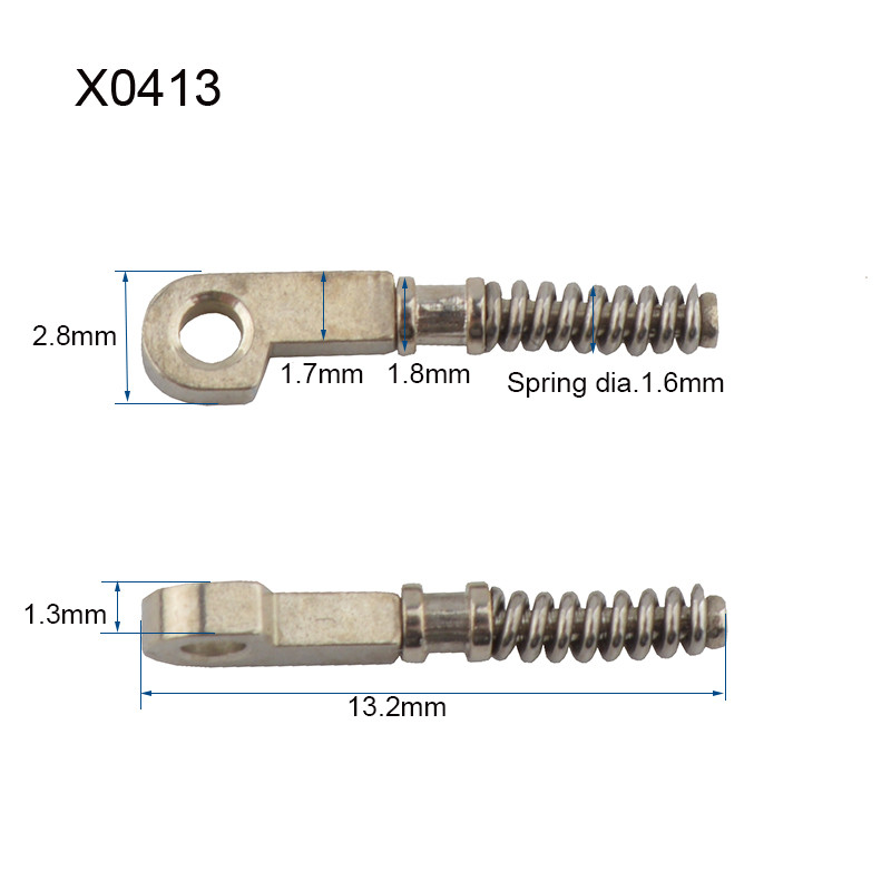 100 DB Szemüveg rugós zsanér törött szemüveg hajlékony szárak javításához törött rugós pótalkatrész ÚJ
