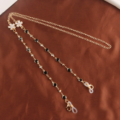 2022 ÚJ divatos szemüveglánc női napszemüveg lánc fémes kristály csúszásgátló szemüveg kiegészítők varázs ékszer ajándék